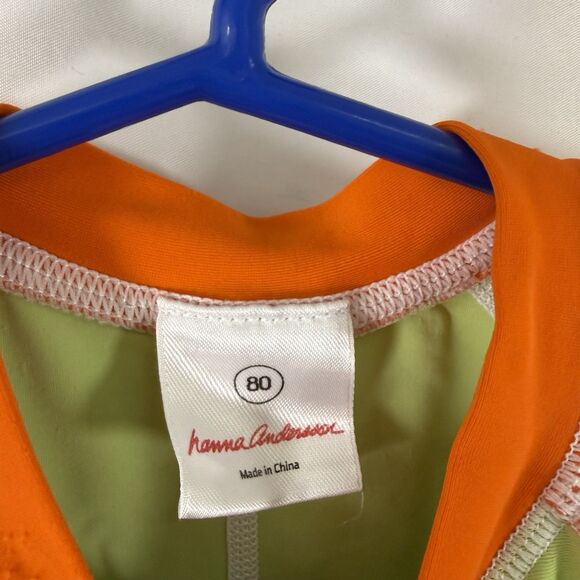 Hanna Andersson Swimsuit Boys 18-24 Months Zip Up Short Sleeve Shorts - Picture 6 of 8
